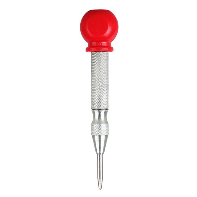 Perforadora Pasador Central Automática Broca para Ventanas Coche Con Tapa (plateada)
