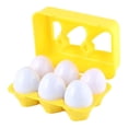 thumbnail image 1 of Juguete de huevos a juego con soporte para huevos, juguetes educativos para huevos de Pascua con iluminación sensorial, juguetes clasificadores de for fruta, 1 of 10