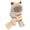 Beige, variant on Women'S Plush Fleece-Lined Hat With Ear Covers Cute Ears Hat And Scarf Ear Scarf Hat Beanie Hat Scarf Combo Hood Combines A Hat For Women Matching Cable Knit Beanie For Couples