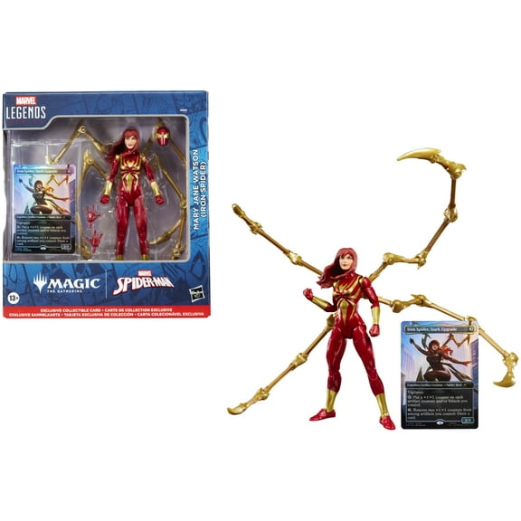 Hasbro Collectibles - Spider-Man - Marvel Legends x Magic: The Gathering - Mary Jane Watson (Iron Spider) Action Figure and Exclusive Foil Trading Card