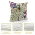 thumbnail image 4 of Shiartex Spring Summer Flowers Lumbar Pillow Covers Watercolor Purple Wisteria Dragonfly Floral Decorative Pillow Cases  Seasonal Throw Pillows Farmhouse Home Decor For Sofa Couch Outdoor, 4 of 5