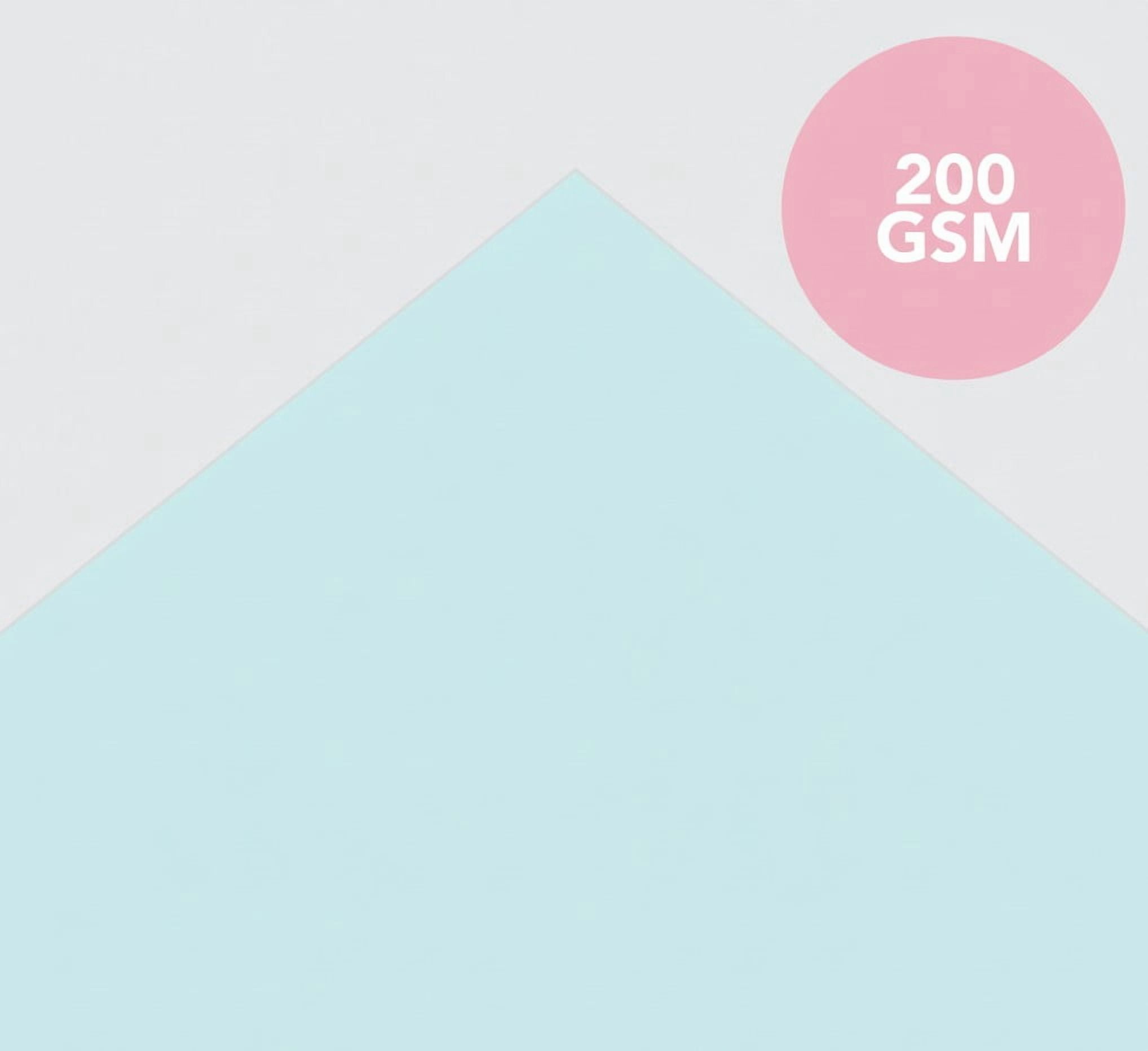 Roobee by Mara-Mi Pastel Multicolor Cardstock, 8.5" x 11," 200GSM, 50 Count