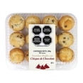 thumbnail image 1 of Mini muffins con chispas de chocolate 12 pzas, 1 of 4