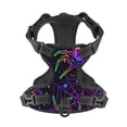 thumbnail image 4 of Lsque Multi-colored Spiders Dog Harness, No-Pull Pet Harness with 2 Leash Clips, Adjustable Soft Padded Dog Vest with Easy Control Handle for Large Dogs-Small, 4 of 9