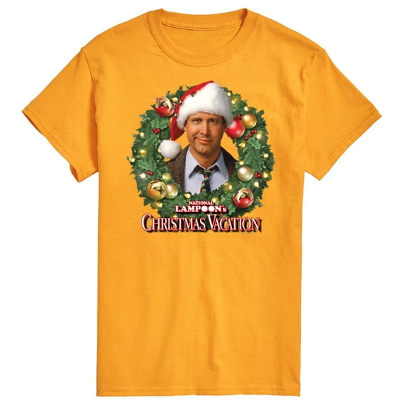 National Lampoon's Christmas Vacation - Clark Holiday Wreath - Men's Short Sleeve Graphic T-Shirt