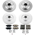 thumbnail image 2 of PowerStop Front and Rear Geomet Coated Brake Rotor and Pad Kit Fits: HYUNDAI KIA Select Models CRK7029, 2 of 5
