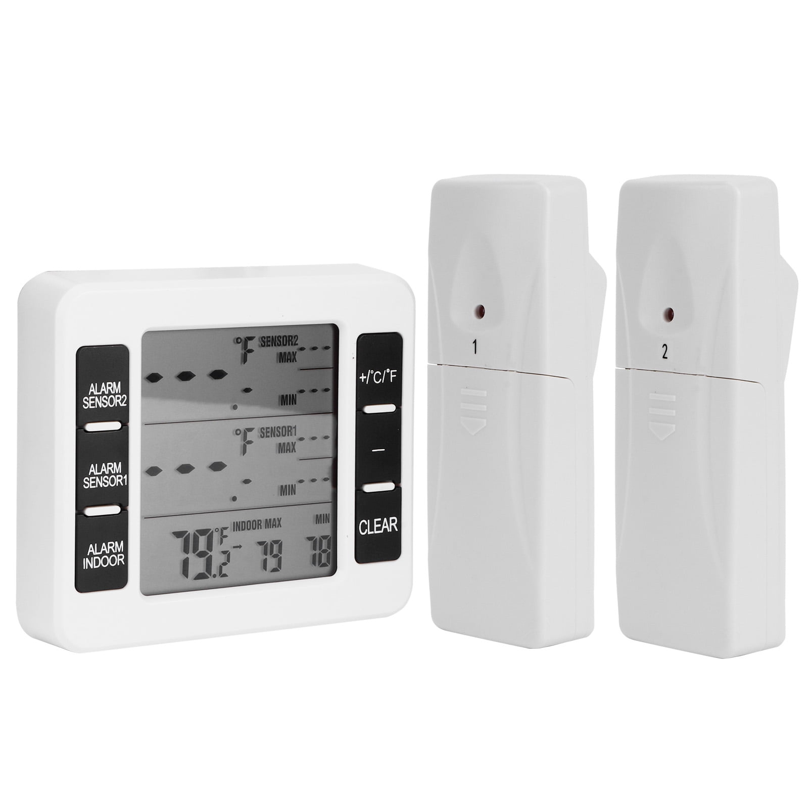 Refrigerator thermometer, digital freezer thermometer with wireless