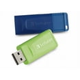 thumbnail image 2 of Verbatim 16GB Store 'n' Go USB Flash Drive - 2pk - Blue, Green, 2 of 18