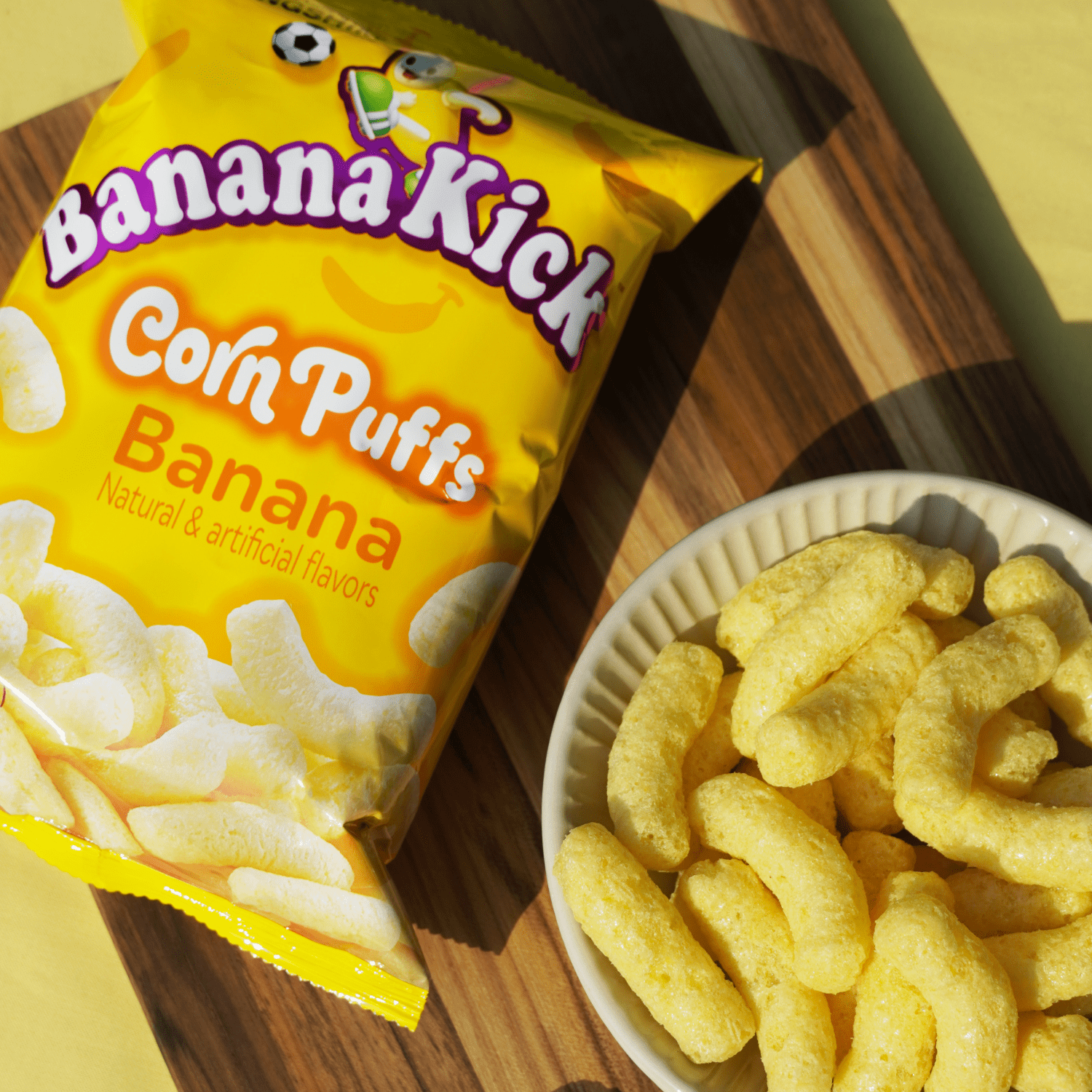 Nongshim Corn Puffs Banana Snack, 1.6 Ounces