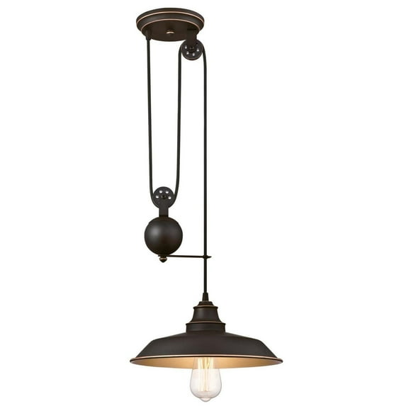 Westinghouse Luminaire Suspendu sur Poulie à Une-Lumière Iron Hill