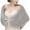 Gray, variant on 1920s Bride Wedding Faux Furs Shawls Wraps Winter Bridal Furry Stoles Scarfs for Women and Bridesmaids Fuzzy Capelet