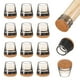 thumbnail image 1 of Uxcell 16-Pack Protectores de Piso para Patas de Silla, Copas de Silicona de 0.59-0.7 Pulgadas, Almohadillas de Muebles de Fieltro, Cubiertas de Patas de Silla [Negro Transparente], 1 of 1
