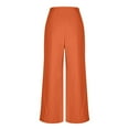 thumbnail image 5 of Breezora Women's Professional Wide Leg Trousers Flowy High Waist Work Pants for Business Casual Occasions S Size Orange, 5 of 6