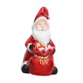 thumbnail image 1 of Figura de Papá Noel para decoración navideña, adorno de resina, escultura navideña para chimenea de patio, 1 of 9