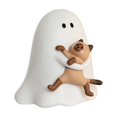 thumbnail image 2 of Cute Little Ghost Desk Figurine With Halloween Ghost For Home Office Shelf Display, Mini Spooky Ornament For Indoor Table Accent，Halloween Decor，Outstanding Decoration, 1pcs, A, 2 of 8