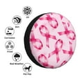 thumbnail image 4 of Vsdgher Breast Cancer Ribbons Awareness for Spare Tire Cover, Tire Wheel Protector Wheel Cover Fit for Truck,Trailer,RV,SUV,Camper and Most Vehicle-14 inch, 4 of 6