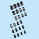 thumbnail image 4 of Uñas postizas navideñas cortas con pegamento negro, cuadradas y navideñas, 4 of 5