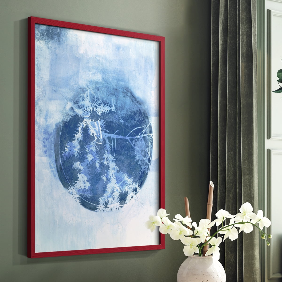 Winter Sky Framed Print - Solid Wood in Single Picture Frame Solid Wood 2 Framed Print