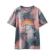 thumbnail image 4 of Camiseta de mujer, divertida y linda camiseta de manga corta, camiseta teñida con lazo, blusa, regalo para mujer Fridja  ghk4402, 4 of 6