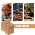 thumbnail image 2 of Shisuyan 20pcs Charcoal Kindling Block For Outdoor And Home Use Efficient Fire Starter For Bbq Hot Pot And Grilling Safe And Ignition Charcoal Lighting Pucks, 2 of 9
