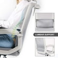 thumbnail image 4 of Office Chair, High Back Desk Chair Ergonomic Mesh Computer Chair with Headrest and PU Arms, Gray, 4 of 7