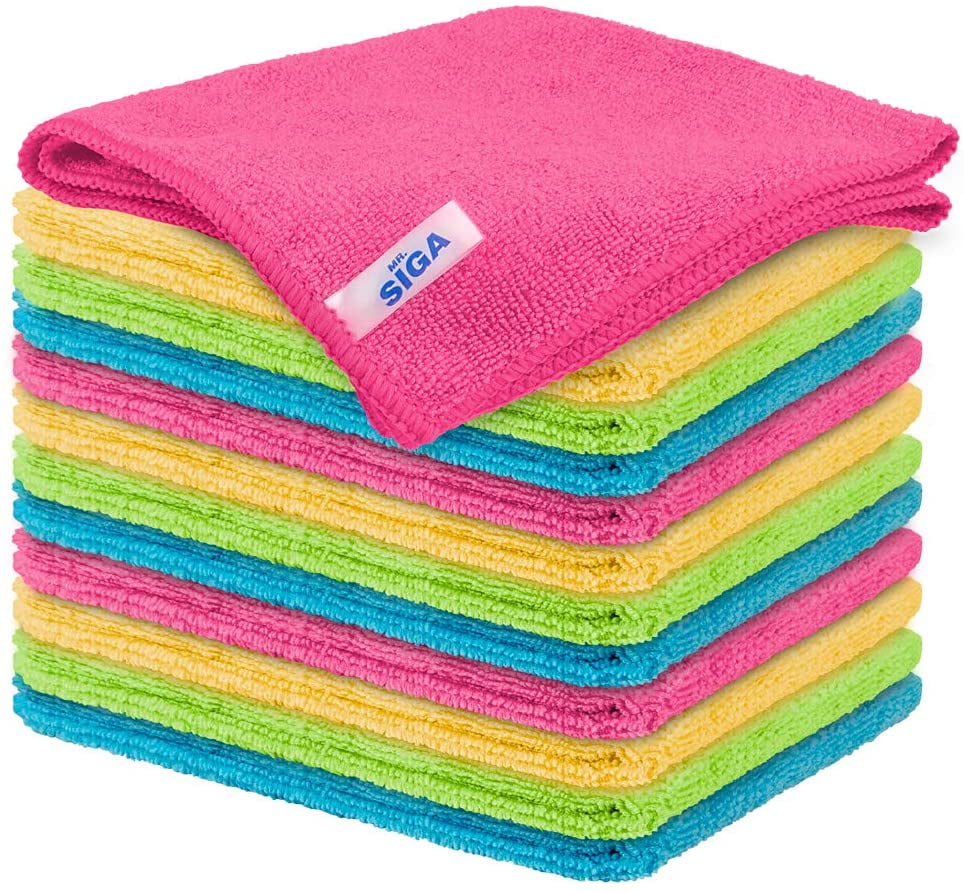 Pack of 3 Super soft Cleaning Cloths Microfiber Kitchen/Bath/Towel/Wash/Flannel 