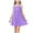 Purple, variant on Loopsun Girls Summer Dress, Toddler Kids Girls Solid Color Sleeveless Stretchy Camisole A Line Suspenders Dress Pink 9-10 Years