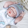 thumbnail image 2 of leyfeng Muñecas de bebé Reborn de 18 pulgadas, muñecas de bebés hechas a mano realistas de , niñas, vinilo suave, silicona, niños realistas, 2 of 6