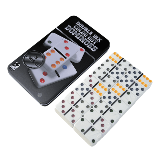 Ivorys Domino Set, Domino Board Game, Parent-Child Interactive Chess and Cards Black Packaging