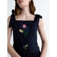 thumbnail image 3 of Free Assembly Women's and Women's Plus Embroidered Cotton Sleeveless Maxi Dress, Sizes XS-4X, 3 of 4