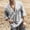 Gray, variant on Mens Retro Lace Up Pure Cotton Linen Like Versatile Breathable Lightweight Beach Summer Hippie Boho Shirts Black