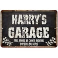 thumbnail image 1 of HARRY'S Garage Black Grunge Sign 16 x 24 Matte Finish Metal 116240005172, 1 of 1