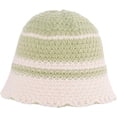 thumbnail image 4 of CoCopeaunts Bucket Hats for Womens Four Seasons Fashion Stripe Vintage Foldable Knitting Hat for Gift Sun Protection Keep Warm, 4 of 8