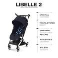 thumbnail image 5 of Cybex Libelle 2 Travel pockit Baby Stroller - Lightweight Carry-On Travel Stroller for Airplane with One-Hand Recline, Compatible with CYBEX Car Seats, Dark Blue, 5 of 5