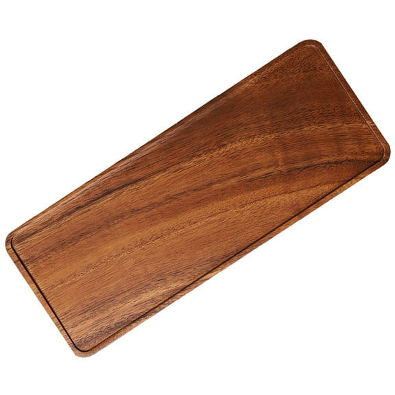 IFANLANDOR 1Pcs Dessert Platter Tray Rectangular Wood Tray for Home Use Store Use 30x11.8x0.5in Light Brown