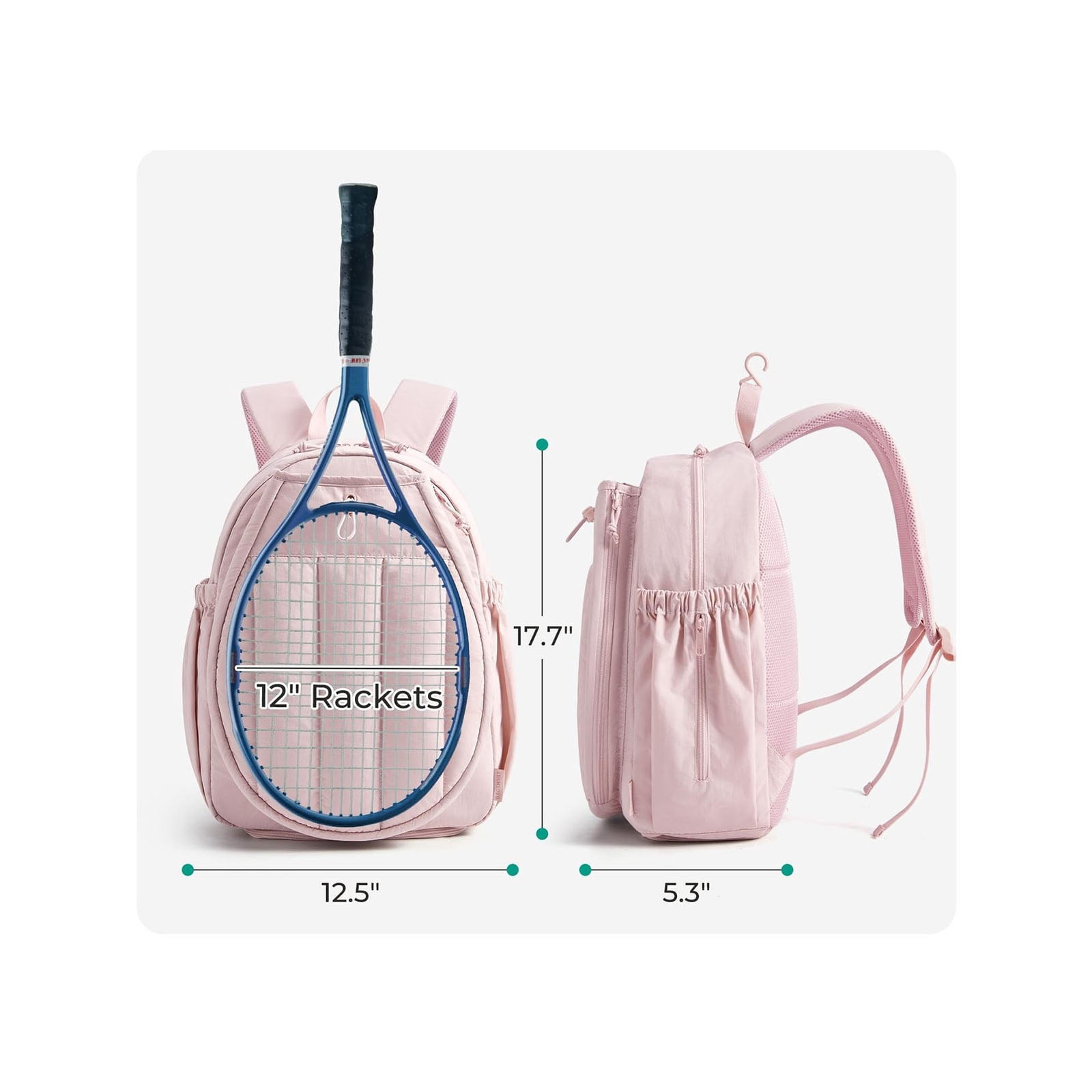 Multifunctional Gym and Tennis Bag Includes Shoe Compartment Wet Dry Storage for Travel and Workout