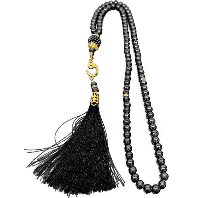 Rosario musulmán de 99 cuentas, pulsera de cuentas de oración, joyería religiosa de imitación
