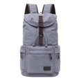 thumbnail image 2 of Mochila Hugo de lona ligera de viaje estudiante hombro al aire libre gris, 2 of 10