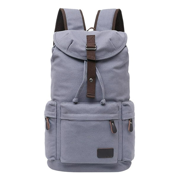 Vintage para Hombre, Cinturón Ajustable, Bolsa Que Absorbe , Senderismo, Viaje, Informal, Bolsa Multifunción gris