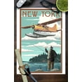thumbnail image 3 of New York, Float Plane and Fisherman (9x12 Wall Art Print, Home Decor), 3 of 3