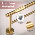 thumbnail image 3 of WOWOW 32 in. Stainless Steel Double Towel Bars for Bathroom, Wall Mount Towel Holder in Gold, 3 of 6