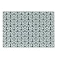 thumbnail image 1 of Geometric Cutting Board, Dotted Frames Anchors Pattern Chevron Style Zigzags Nautical Theme Image, Decorative Tempered Glass Cutting and Serving Board, Small Size, Dark Blue White, by Ambesonne, 1 of 1