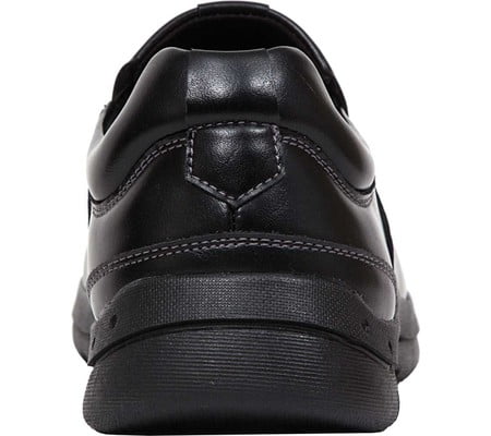 Men/'s Deer Stags Saxon Bicycle Toe Slip-On Black Simulated Leather