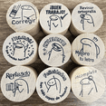 thumbnail image 2 of Sellos Para Maestros Kit Escolar Incluye Cojin9pcs Sello cafe claro, 2 of 5