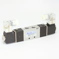 thumbnail image 1 of 5 Ports 4 Way 2 Position Valve 1/8" NPT DIN Connector Single Solenoid DC 12V, 1 of 1