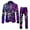 Purple, variant on Men's Valentine's Day Rose Print Two Piece Suit Set Formal Jacket and Pants Ensemble for Hot Pink XXXL