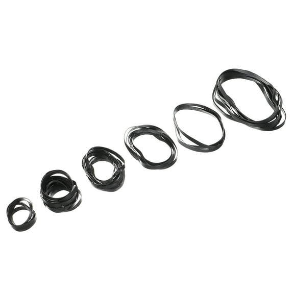 UEETEK Cassette Deck Flat Belts Rubber 50Pcs 40Mm to 135Mm Length