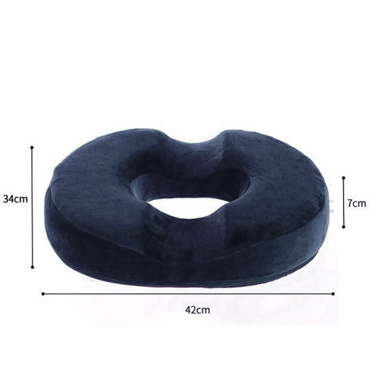 HOMCA Donut Pillow Hemorrhoid Seat Cushion for Office Chair, Premium Memory  Foam Chair Cushion, Sciatica Pillow for Sitting Tailbone Pain Car Seat  Cushions, Blue(17.7 x 15 x 2.8 inches) 