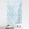 thumbnail image 1 of Blue Sky Tapestry, Continuous Fluffy Clouds Motifs Cartoon Style Rhythmic Design Pattern, Fabric Wall Hanging Decor for Bedroom Living Room Dorm, 5 Sizes, Pale Blue White, by Ambesonne, 1 of 1