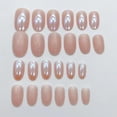 thumbnail image 2 of Uñas postizas Rupofuza, acrílicas, cuadradas, tamaño mediano, 24 unidades, 2 of 5